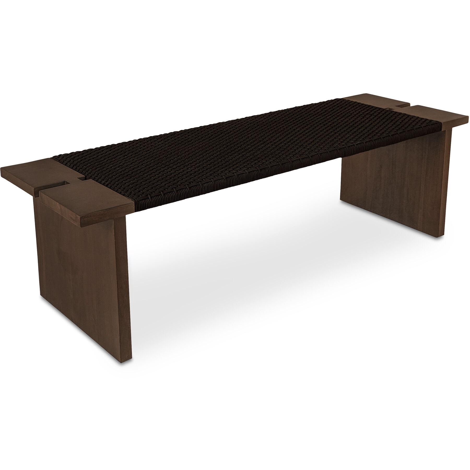 Merritt Brown Outdoor Bench